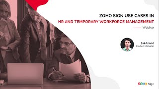 Zoho Sign with Zoho Recruit Zoho People and Zoho Workerly for HR amp temporary workforce management [upl. by Holofernes]