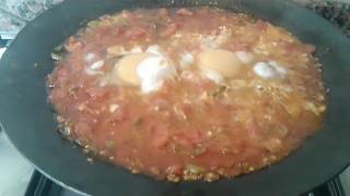 Sac Tavada Nefis MENEMEN 🍅 yemek [upl. by Suryc]