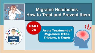 Migraine Headaches  Part 2A Treatment of Migraines  OTCs Triptans Ergots [upl. by Arocal]