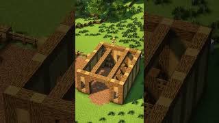 Minecraft Horse Stable 🐴 minecraft minecrafttutorial minecraftbuilding [upl. by Devine]