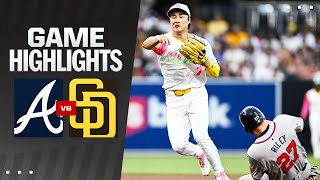 Braves vs Padres Game Highlights 71224  MLB Highlights [upl. by Licastro406]