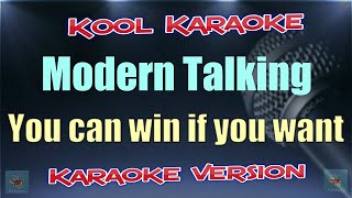 Modern talking  You can win if you want Karaoke version VT [upl. by Lizette]