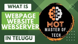 What is Webpage Website amp Web serverMaster Of Tech Web developmentMOT [upl. by Upton897]