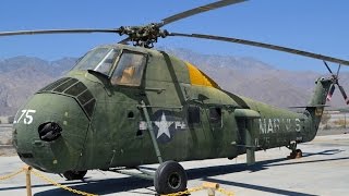 US Marine With Sikorsky H34 Military Helicopter In Marine Museum [upl. by O'Doneven]