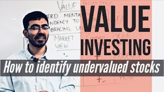 Value Investing  How to identify undervalued stocks HINDI [upl. by Enelram]