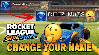 📝How to change my name in RL Sideswipe on mobile Tutorial [upl. by Stimson444]