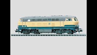 Märklin DB BR 216 Diesel Locomotive pulling “Silberlinge” amp “Umbauwagen” Commuter Train [upl. by Arramahs394]