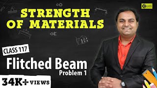 Flitched Beam  Problem 1  Stresses in Beams  Strength of Materials [upl. by Adliwa36]