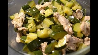 Salade dinde courgettes recette cookeo [upl. by Carey224]