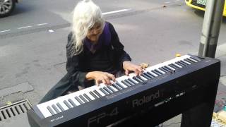 Natalie Iconic Melbourne Piano Street Performer Untitled original piece 2112014 [upl. by Clarisa30]