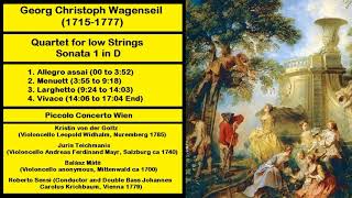 Georg Christoph Wagenseil 17151777  Quartet for low Strings  Sonata 1 in D [upl. by Doralyn756]