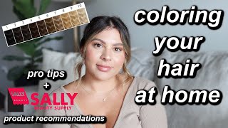 HOW TO DYE YOUR HAIR AT HOME LIKE A PRO WITH SALLYS PRODUCTS  HAIRDRESSER TIPS amp RECOMMENDATIONS [upl. by Shulins]