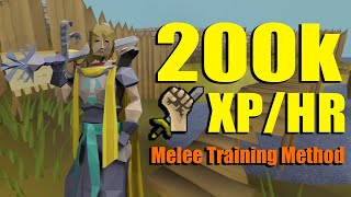 The FASTEST way to train Attack and Strength OSRS Melee training method [upl. by Gilud]