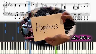 【まらしぃ】「Happiness」 嵐 【採譜】marasy piano sheet [upl. by Montagu183]