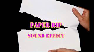 Paper Ripping Sound Effects [upl. by Aimo]