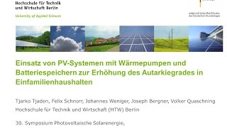 PVSysteme mit Wärmepumpen und Batteriespeichern [upl. by Jeramie]