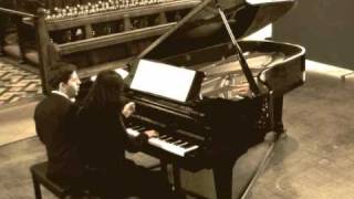 Amadeus Piano Duo plays Mozarts Andante con variazioni [upl. by Airemaj]