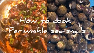 How to cook Periwinkle Sea Snails  Snail Stir Fry [upl. by Serilda]