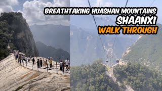 Breathtaking Huashan Mountains Shaanxi  Cable Car and Cliffside Paths  Life in china 247  4K [upl. by Gnof]