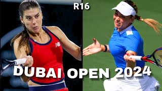 Donna Vekic vs Cirstea Sorana Highlights  WTA Dubai Tennis Championships 2024 [upl. by Arved]