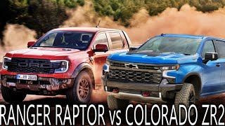 Ford Ranger Raptor vs Chevrolet Colorado ZR2  Offroad Challenge [upl. by Nitsid39]