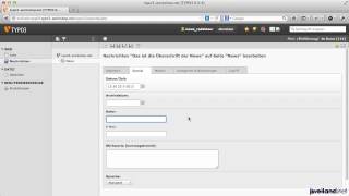 TYPO3 für Redakteure  Teil 44 Nachrichten erstellen mit ttnews [upl. by Akimik]