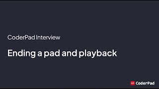 Getting Started with Interview Part 3 Ending a pad and playback [upl. by Scutt]