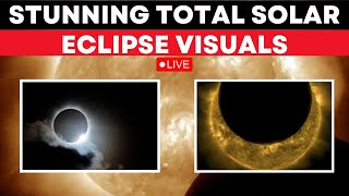 Solar Eclipse Today LIVE  US And Canada Ready For Total Solar Eclipse  Aprils Total Solar Eclipse [upl. by Nannahs]