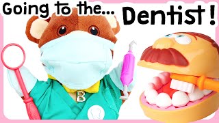 FIRST DENTIST VISIT FOR TODDLERS Pretend Dentist Toddler Video Play Doh Dentist  Brush your Teeth [upl. by Margaretta]