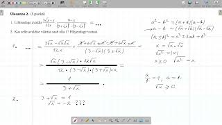2022a laia eksami ülesanded 14 [upl. by Ardnuaet]