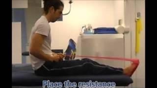 Plantar fascia strengthening with resistance band [upl. by Giefer]