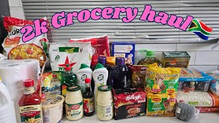 Grocery haulThis is what R2000 can get you in SA🇿🇦 [upl. by Hallagan]