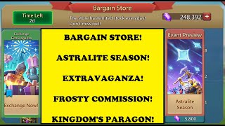 Lords Mobile  BARGAIN STORE  EXTRAVAGANZA  ASTRALITE SEASON  FROSTY amp PARAGON OVERDOSE [upl. by Colb633]