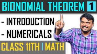 XI  MATH  BIONOMIAL THEOREM  1  TAMIL  SATHISH SIR [upl. by Nanahs]