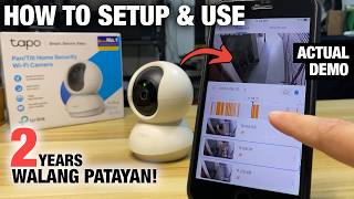 Tapo C200 Wifi Camera Setup  How to Install amp Use App [upl. by Einnal]