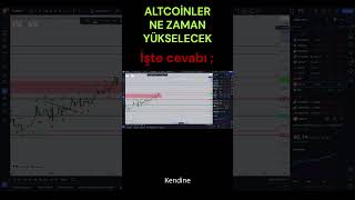 ALTCOİNLER NE ZAMAN YÜKSELECEK trading dogecoin bitcoin altcoins [upl. by Lezah881]