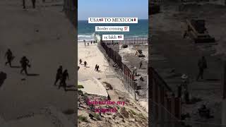 USA to Mexico border crossing kaise karte h waha ke log trendingshorts border usarmy [upl. by Bauske]