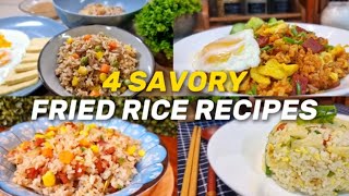 4 Savory Fried Rice Recipes [upl. by Meave829]