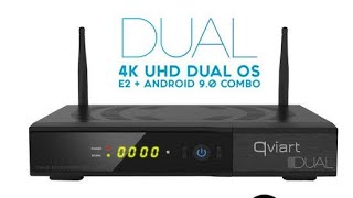 Qviart DUAL 4K UHD LINUX Enigma 2  Android Forever [upl. by Iraam835]