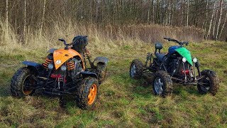 Leśne świry dwa Samoróbki 19TD 16TD Homemade ATV Quad [upl. by Entroc107]