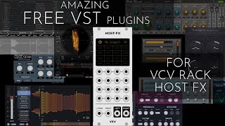 9 Super Useful FREE VST Plugins for VCV Rack HOST FX module [upl. by Laup117]