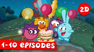 KikoRiki 2D  Full Episodes collection Episodes 110  Cartoons for Kids [upl. by Kcirdneh594]