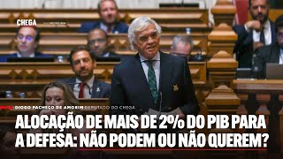 Alocação de mais de 2 do PIB para a defesa Não podem ou não querem [upl. by Silvie]