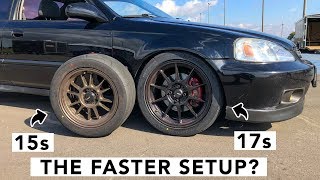 Is Bigger Better 15 Inch Vs 17 Inch Wheels amp Tires [upl. by Rednirah866]