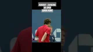 Federer  Djokovic Amazing Point Us Open [upl. by Anu]