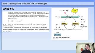 Examentraining vwo bio  4  Biologische productie van waterstofgas  20182  vr 27 tm 30 [upl. by Attiuqram535]