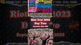 Riot Fest 2023 Day Two Shorts [upl. by Mychael705]