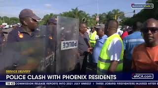 Police clash with Phoenix residents [upl. by Ydnamron]