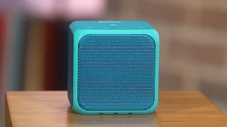 Sony SRSX11 A tiny cube Bluetooth speaker with some pop [upl. by Elvyn]