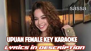 Upuan Female Key karaoke sassa [upl. by Clere162]